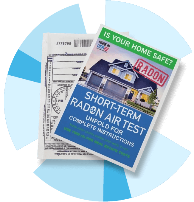 Radon Air Test Kit with Instructions and Testing Bag